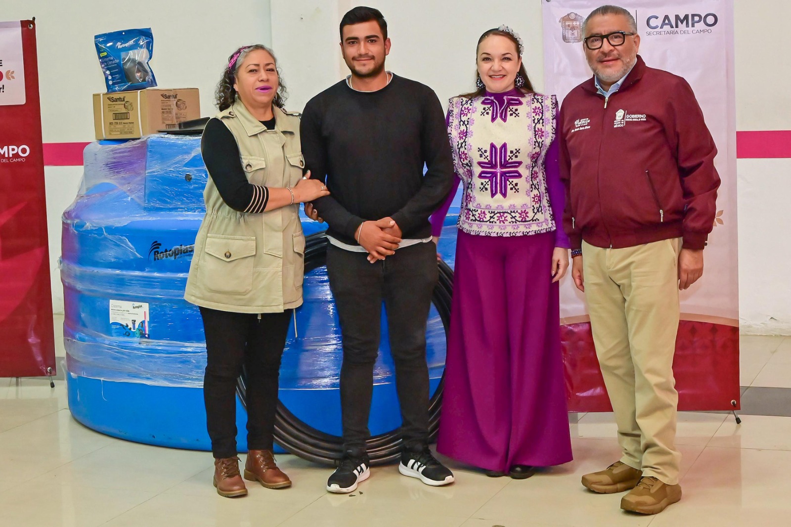 Entrega GEM insumos para la producción agropecuaria, beneficiarán a 284 familias