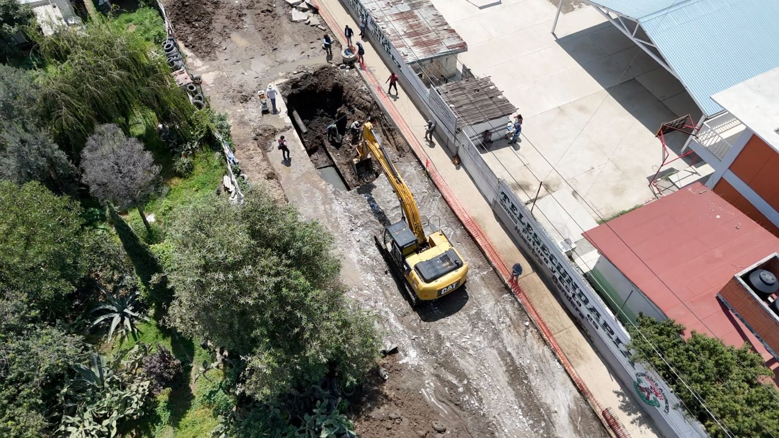 Rehabilitan  el Colector Pirules de Chimalhuacán tras daños por lluvias