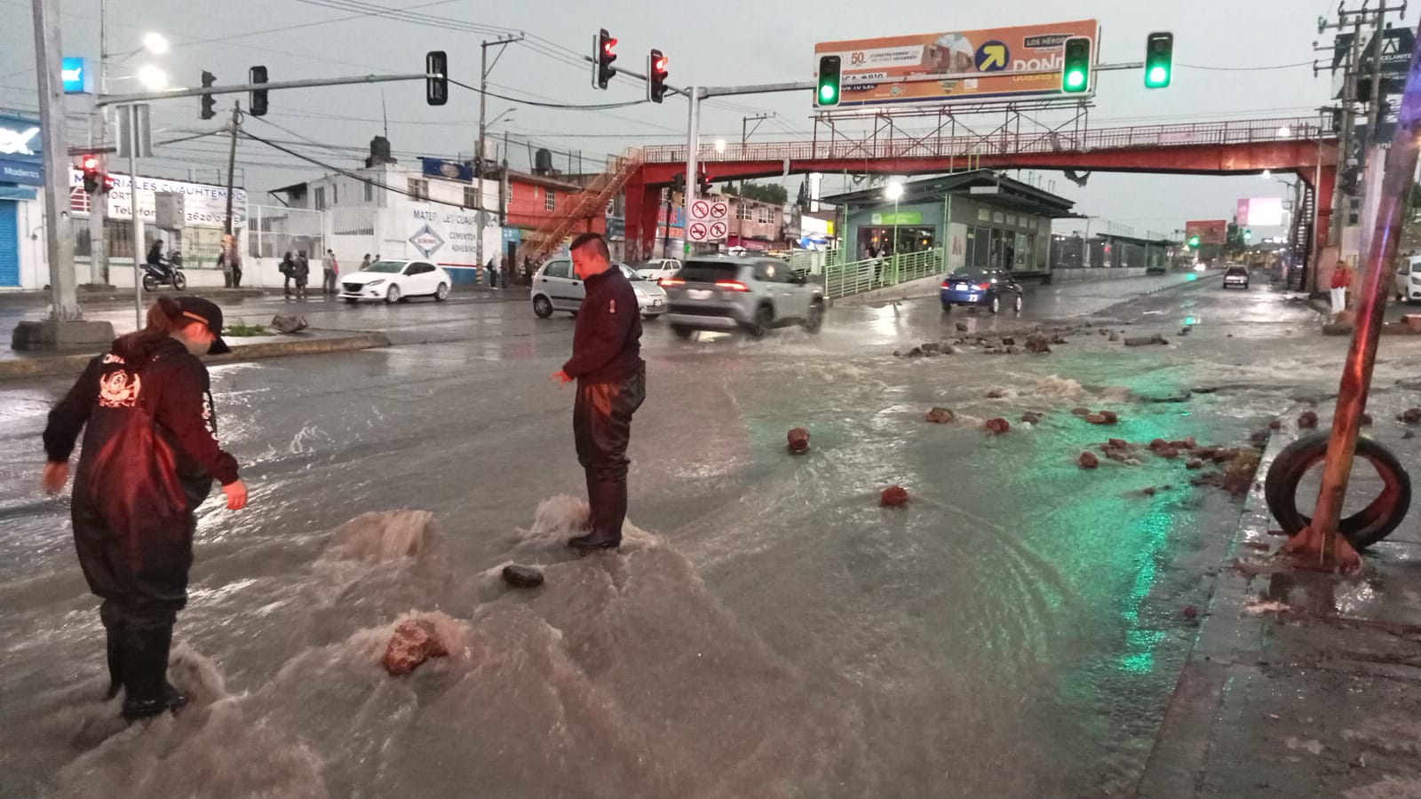 Ecatepec activa el Operativo Tormenta en zonas afectadas por lluvias