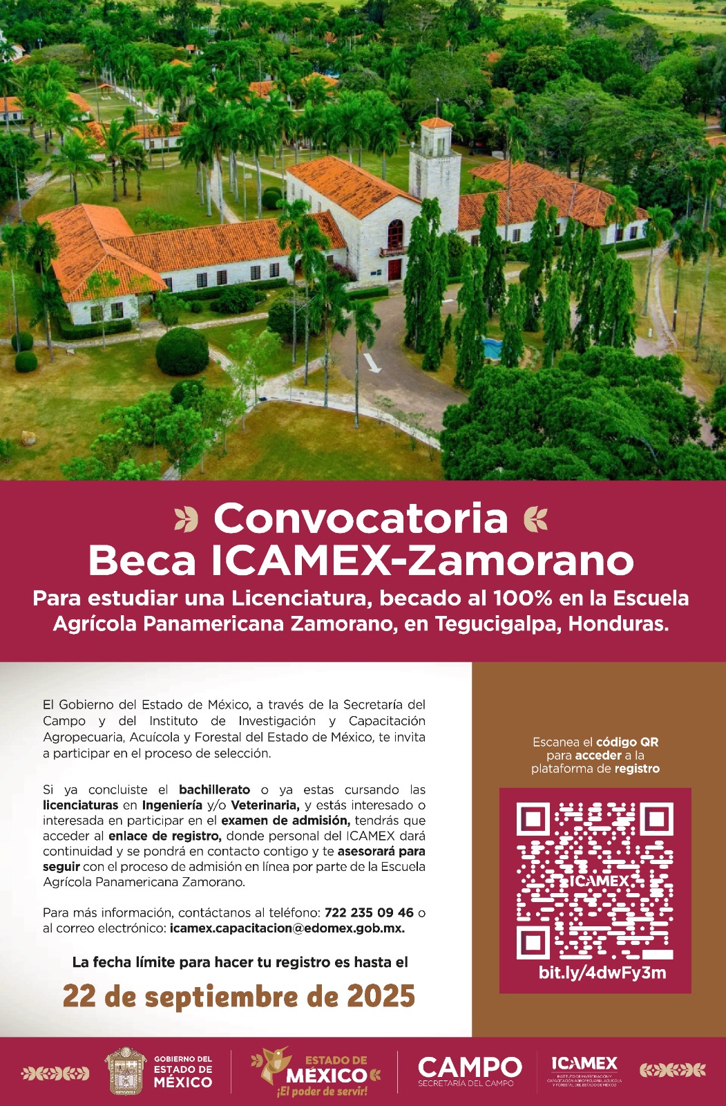 Postula por  beca del GEM  para estudiar  ingeniería  agrícola con  todos los  gastos pagados  en Honduras
