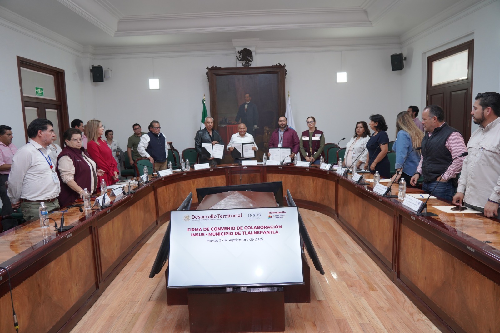 Hacen equipo Raciel Pérez e INSUS por la seguridad patrimonial en Tlalnepantla