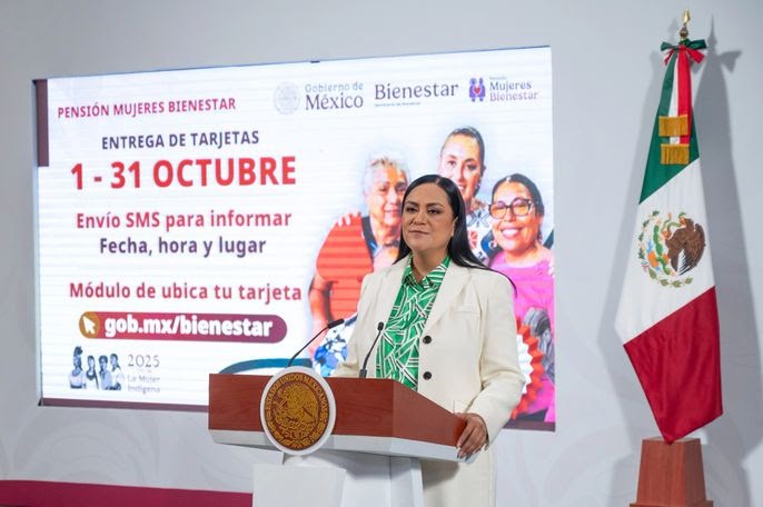 En octubre comenzará la entrega de tarjetas de pensión a mujeres de 60 a 64  años: Montiel