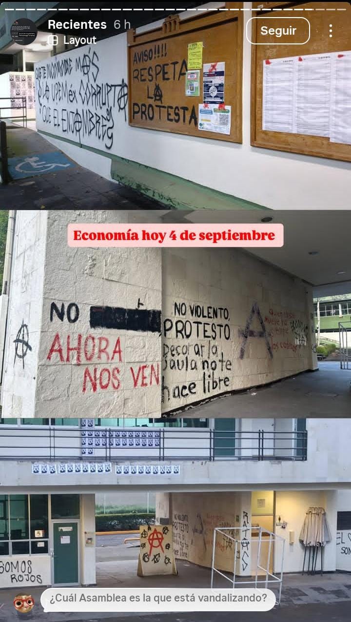 vandalizan-y-saquean-la-facultad-de-economia-sujetos-ajenos-al-plantel-y-a-los-paristas