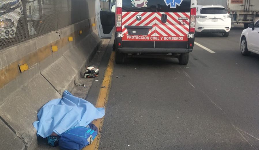 Muere biker tras ser arrollado en la México Querétaro