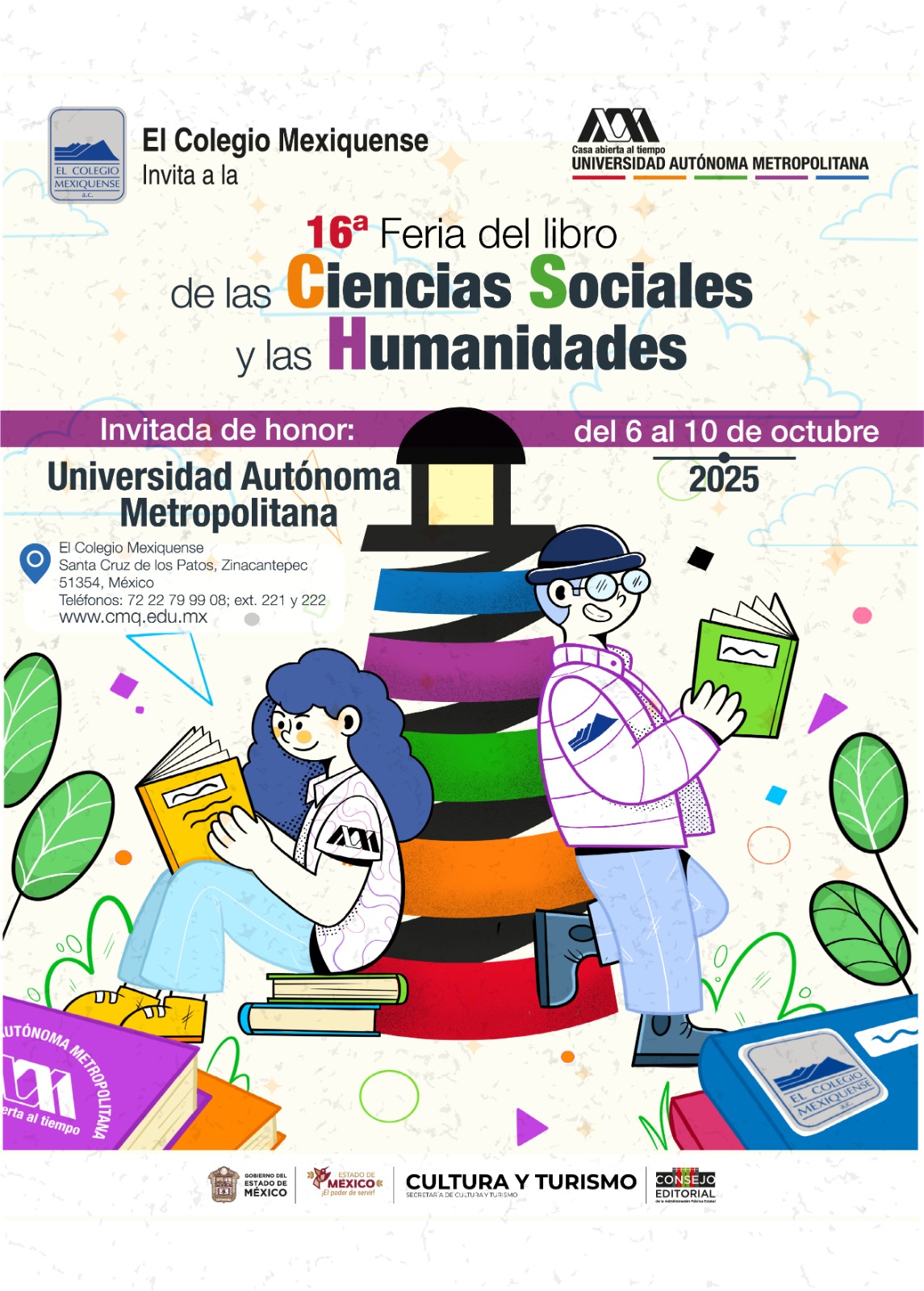 Iniciará el 6 de octubre la Feria del Libro en el Colegio Mexiquense