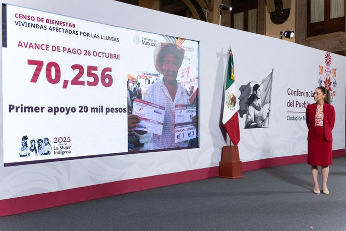 Más de 70 mil damnificados han recibido primer apoyo económico en 5 estados