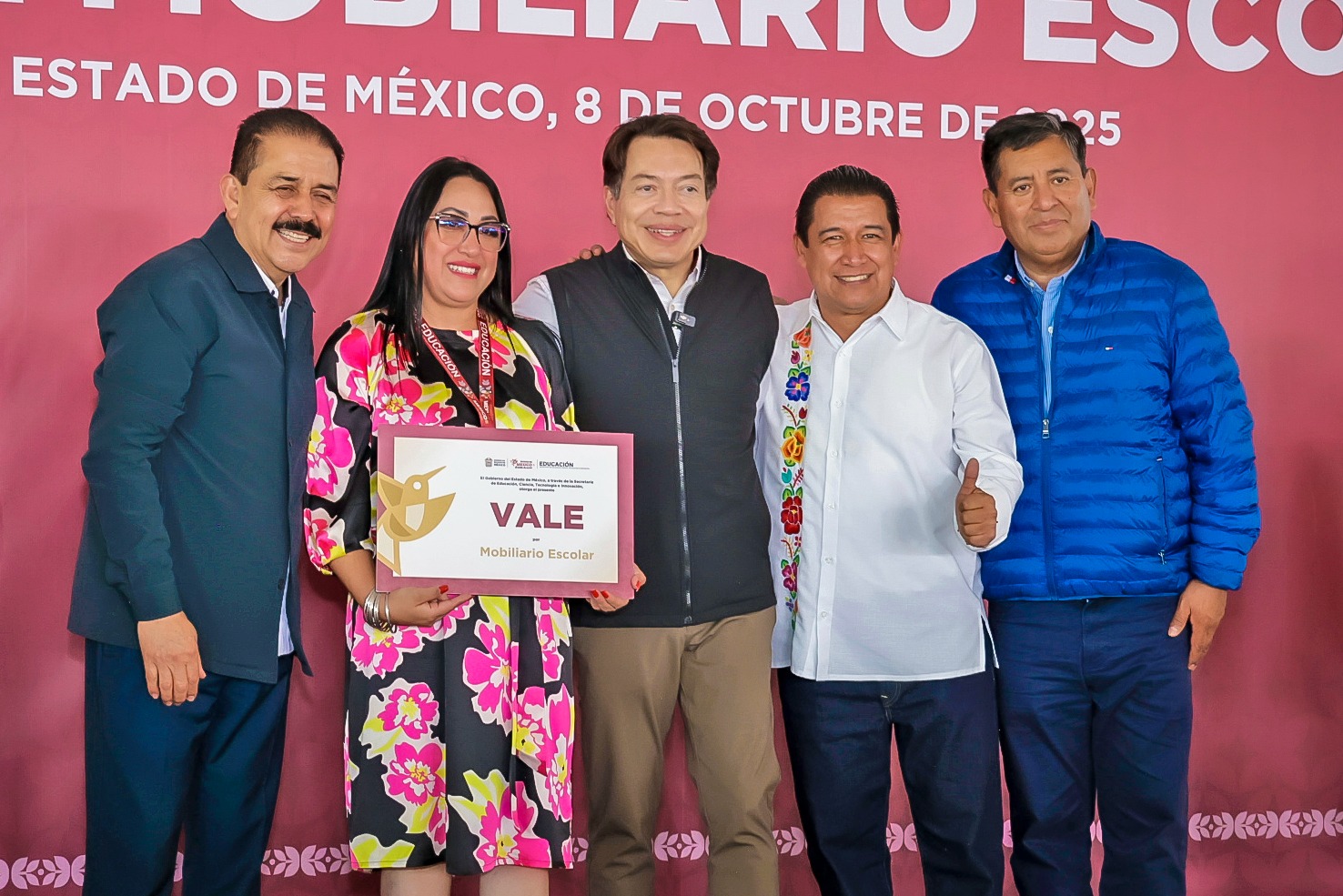 SECTI y SEP supervisan avances de bachillerato tecnológico y entregan mobiliario para 90 escuelas en Ixtapaluca