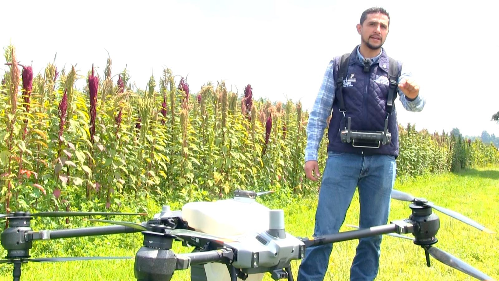 Implementan  uso de drones  para impulsar  la producción  de agricultores  mexiquenses