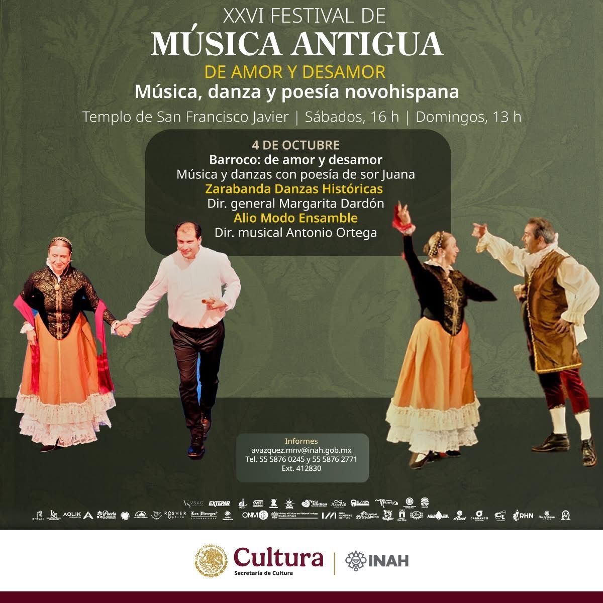 El Museo Nacional del Virreinato Presenta el Festival de Música Antigua &quot;De Amor y Desamor&quot;