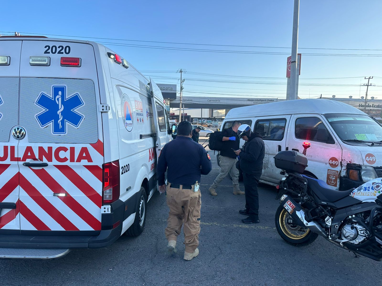 Una mujer da a luz en una unidad de transporte público en Ecatepec