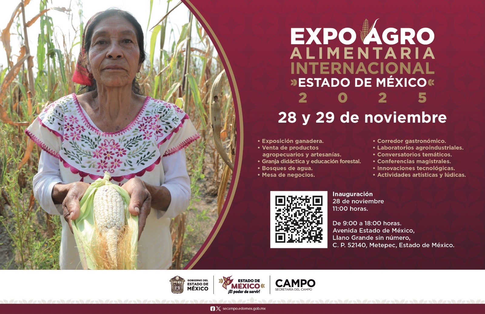 Invita el GEM  a participar  en la 2ª Expo  Agroalimentaria  en Metepec   con invitados  de 8 países
