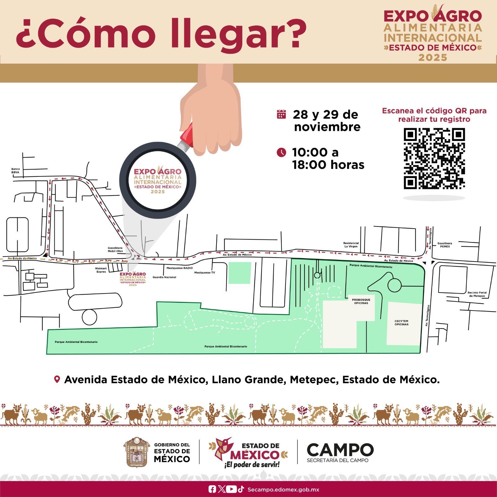 Aún disponible  registro de  productores y  compradores  a la Expo  Agroalimentaria  Internacional  Edomex 2025