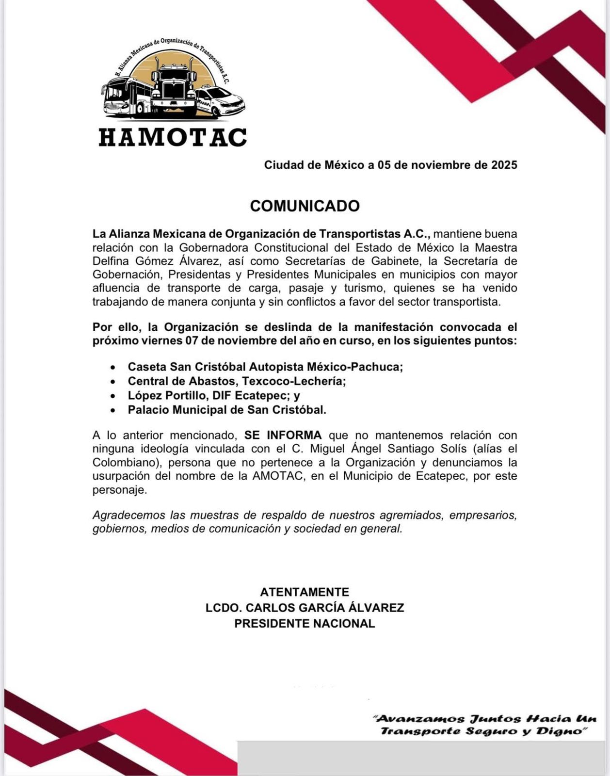 transportistas-se-deslindan-de-convocatoria-a-bloqueos-y-denuncian-que-usurpan-nombre-de-la-amotac-para-el-llamado