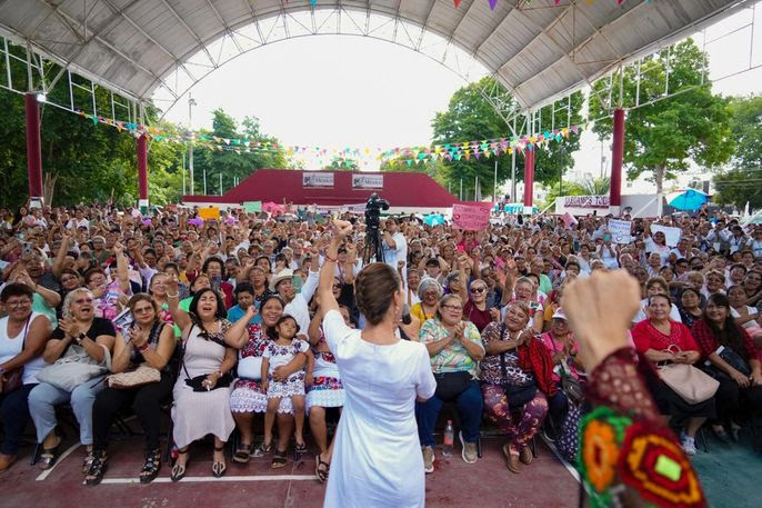 Claudia Sheinbaum destaca que más de 3 millones de mujeres reciben la Pensión Mujeres Bienestar