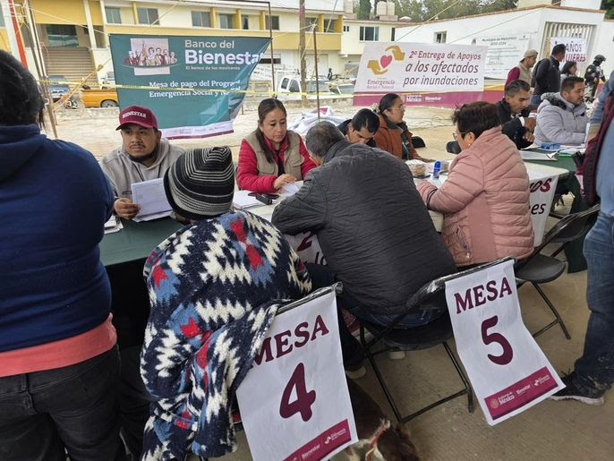 Comienza 2ª entrega de apoyos económicos a personas afectadas por lluvias en 5 estados