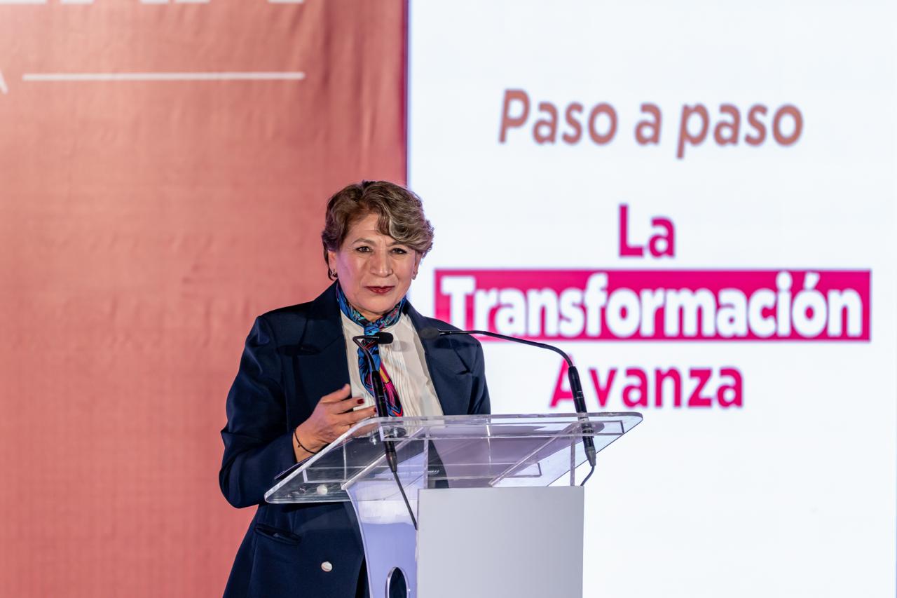Reconoce la gobernadora que ahora sí la 4T alcanzó a Toluca con Moreno Bastida