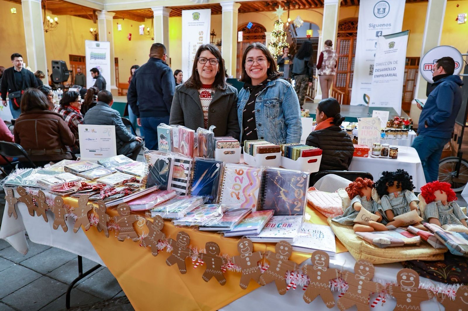 Ya comenzó 3er Mercado Emprendedor Navideño de la UAEM