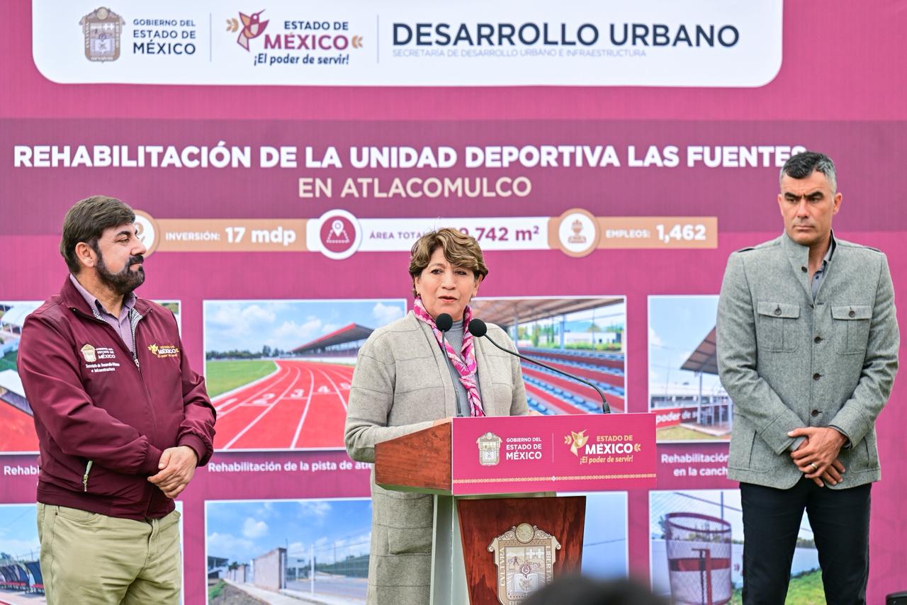 Restaurada al 100% Unidad Deportiva ‘Las Fuentes’ de Atlacomulco