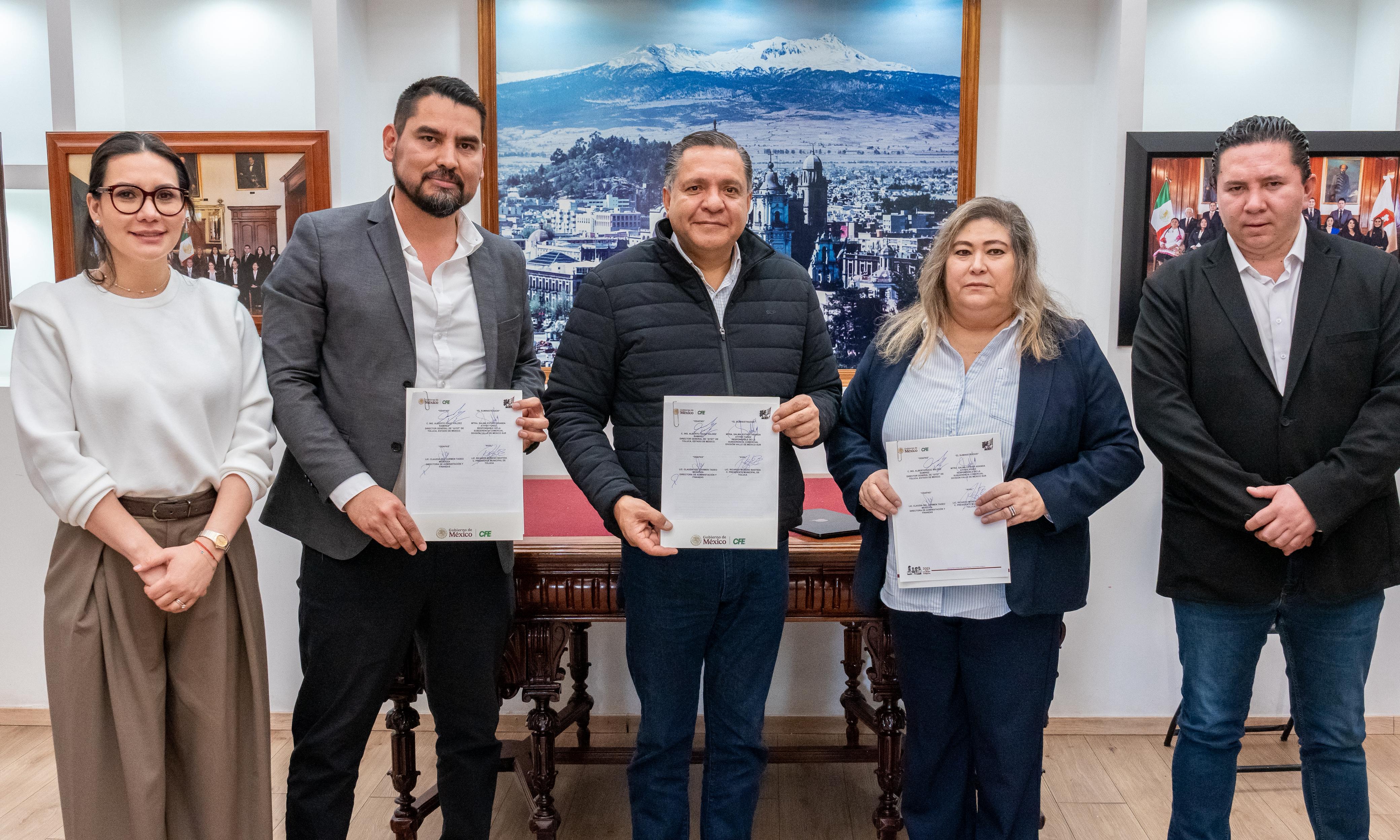 Paga Toluca 50% de la deuda a la CFE que evadieron anteriores gobiernos; se liquidará al 100%: RM