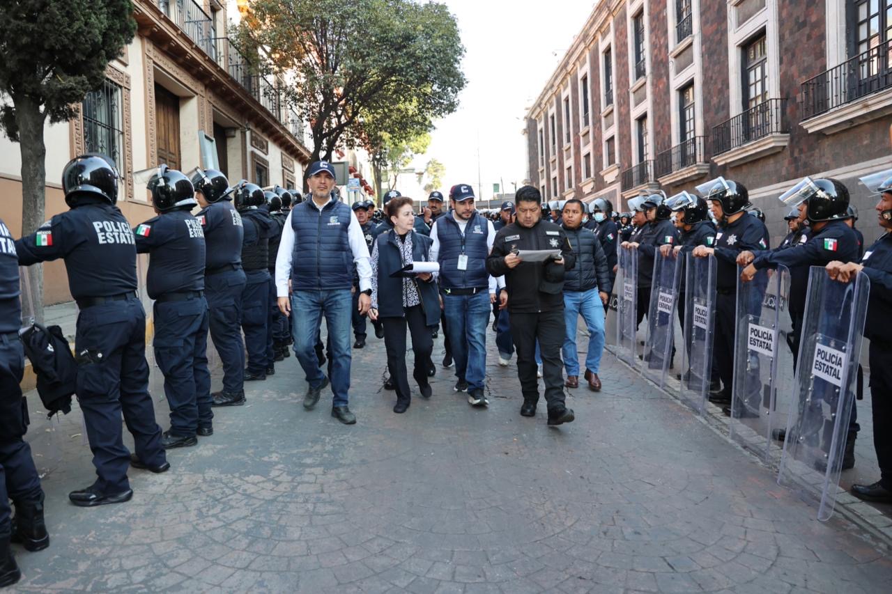 Libre de armas  operativo de  seguridad en  marcha del 8M