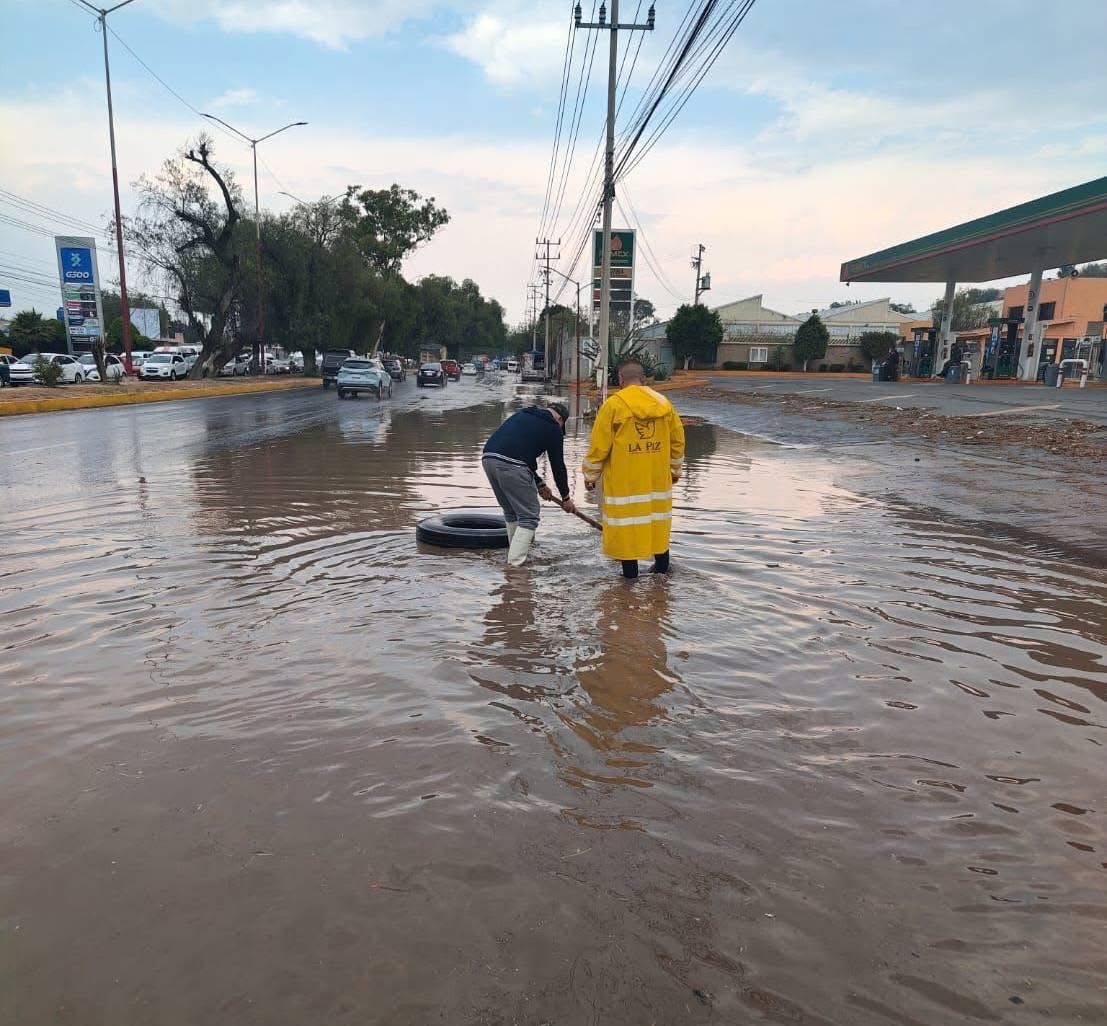 Bajo el agua zona oriente mexiquense; Los Reyes, el municipio más afectado por la lluvia