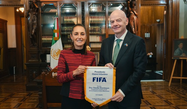 Será “histórica y excepcional” 3ª inauguración de un Mundial en México, dice  Sheinbaum tras reunirse con Gianni Infantino
