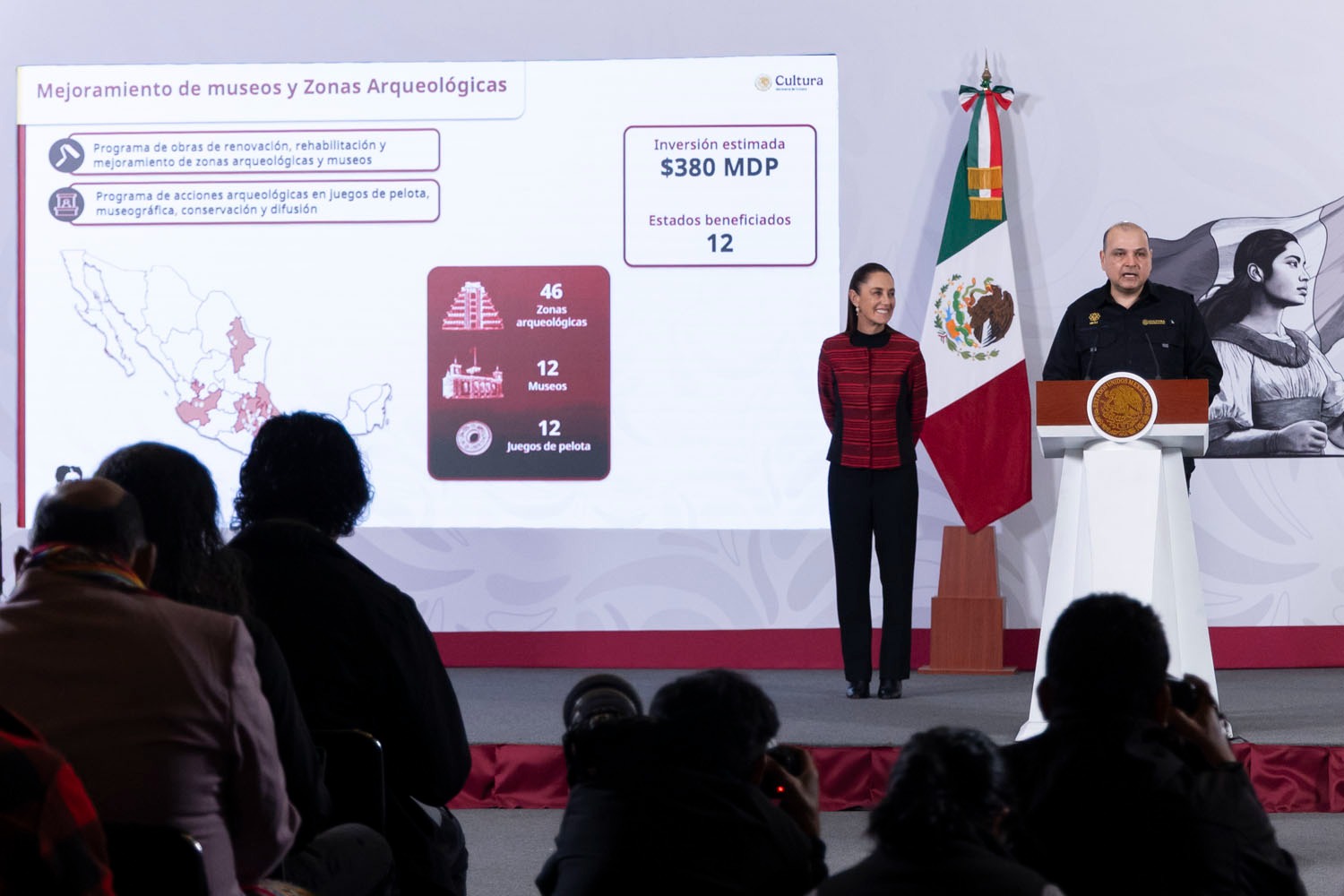 Se modernizan museos y zonas arqueológicas de 12 estados con 380 mdp de inversión: Sheinbaum