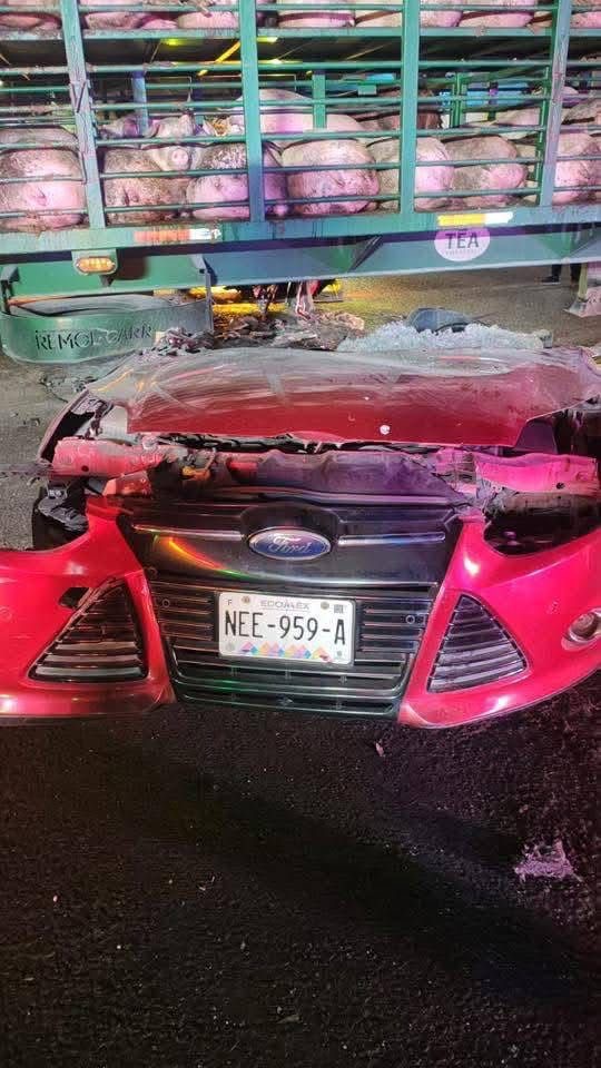 Aparatoso choque deja una persona lesionada en la México-Texcoco