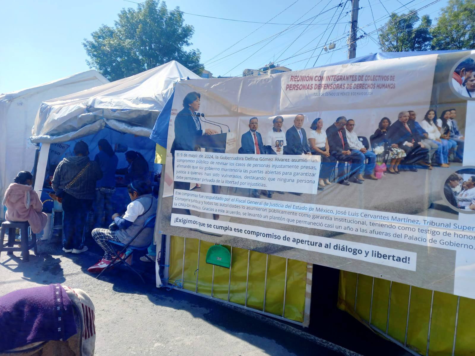 se-mantiene-planton-para-exigir-que-el-fiscal-aclare-fabricacion-de-delitos-a-reos-inocentes