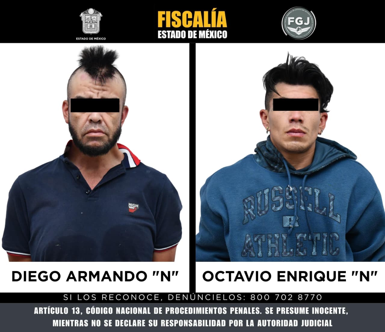 Inicia proceso penal contra 2 sujetos por feminicidio en Tultitlán