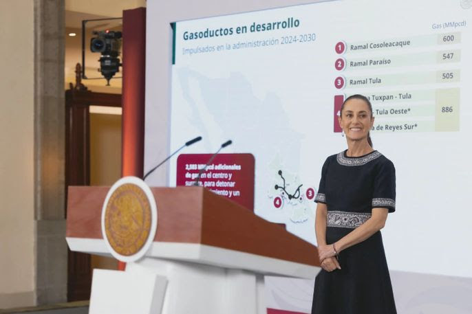 Gasoductos para lograr soberanía energética, el colosal proyecto de Sheinbaum