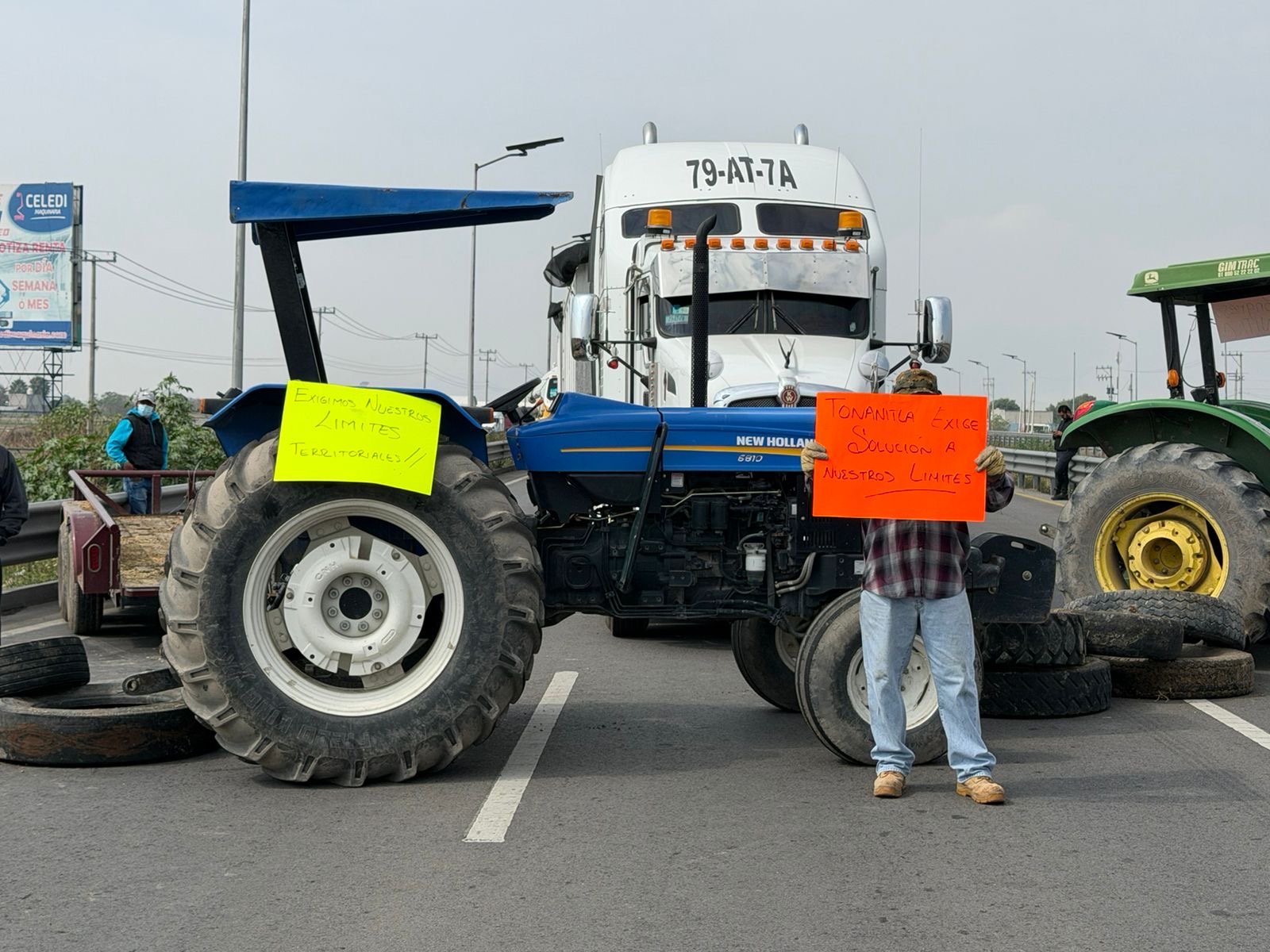 Hasta que el Congreso aclare límites territoriales de Tonanitla y Tecámac, permanecerá bloqueo al AIFA, afirman ejidatarios