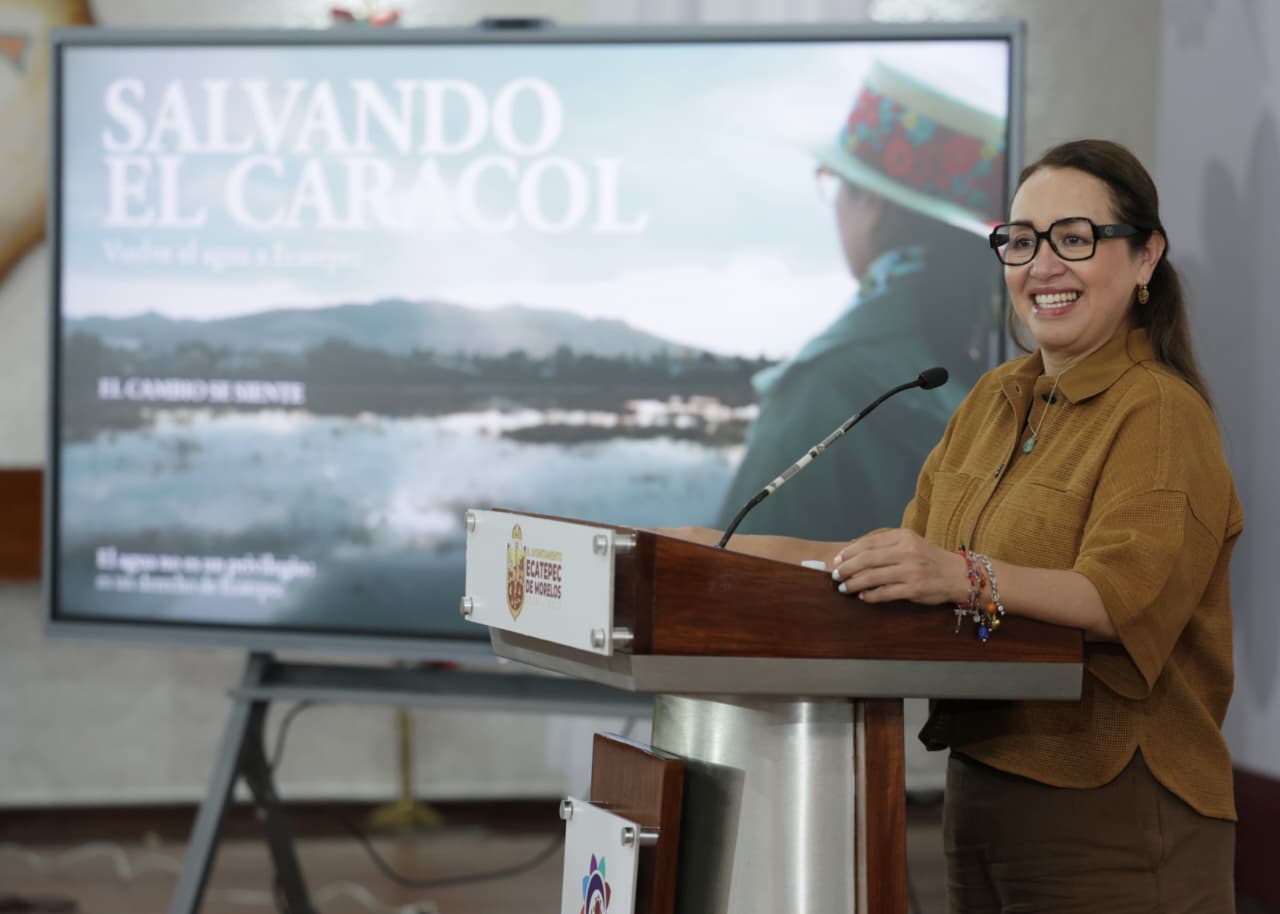 Azucena Cisneros impulsa el rescate del agua para Ecatepec y construye el parque ecológico más grande del Valle de México