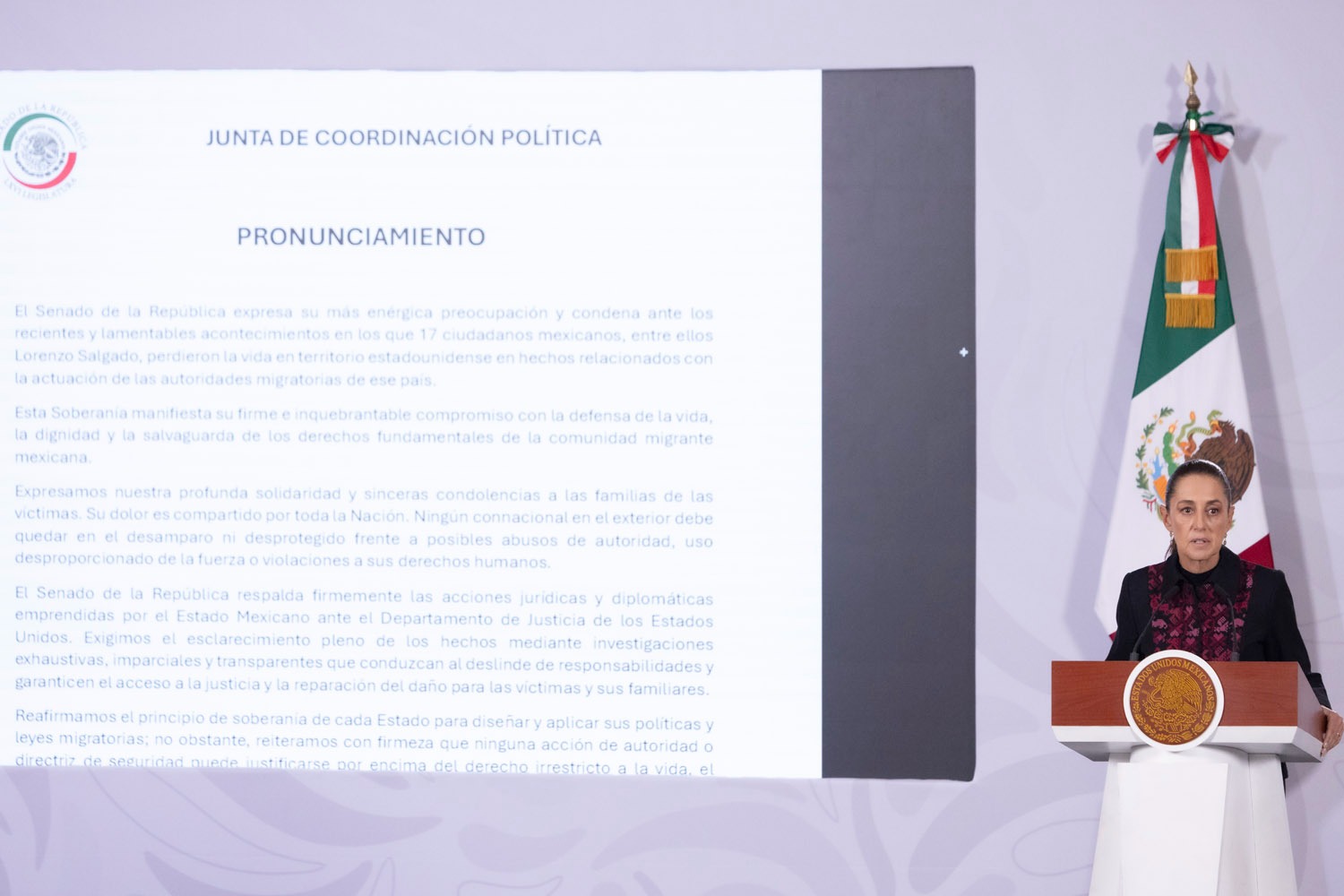 No interesa al PRIAN defender a mexicanos violentados por ICE en EU: Claudia Sheinbaum