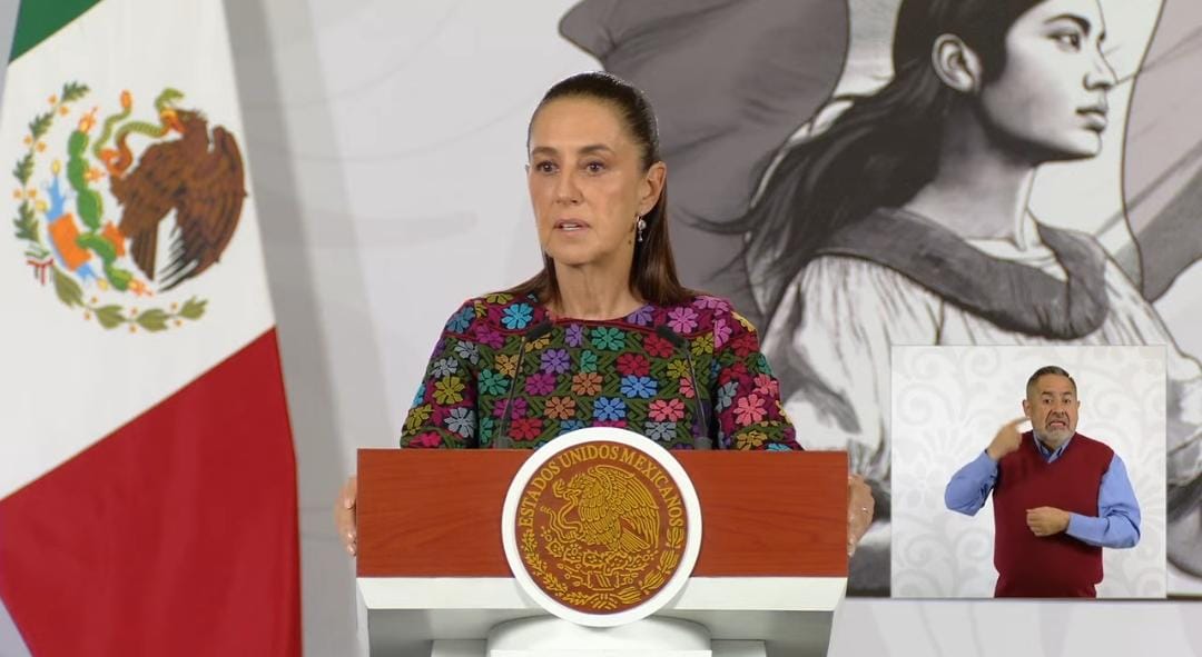 Cifras récord  en economía,  exhibe Claudia  Sheinbaum:  "¡ese es el 2º  piso de la 4T!"