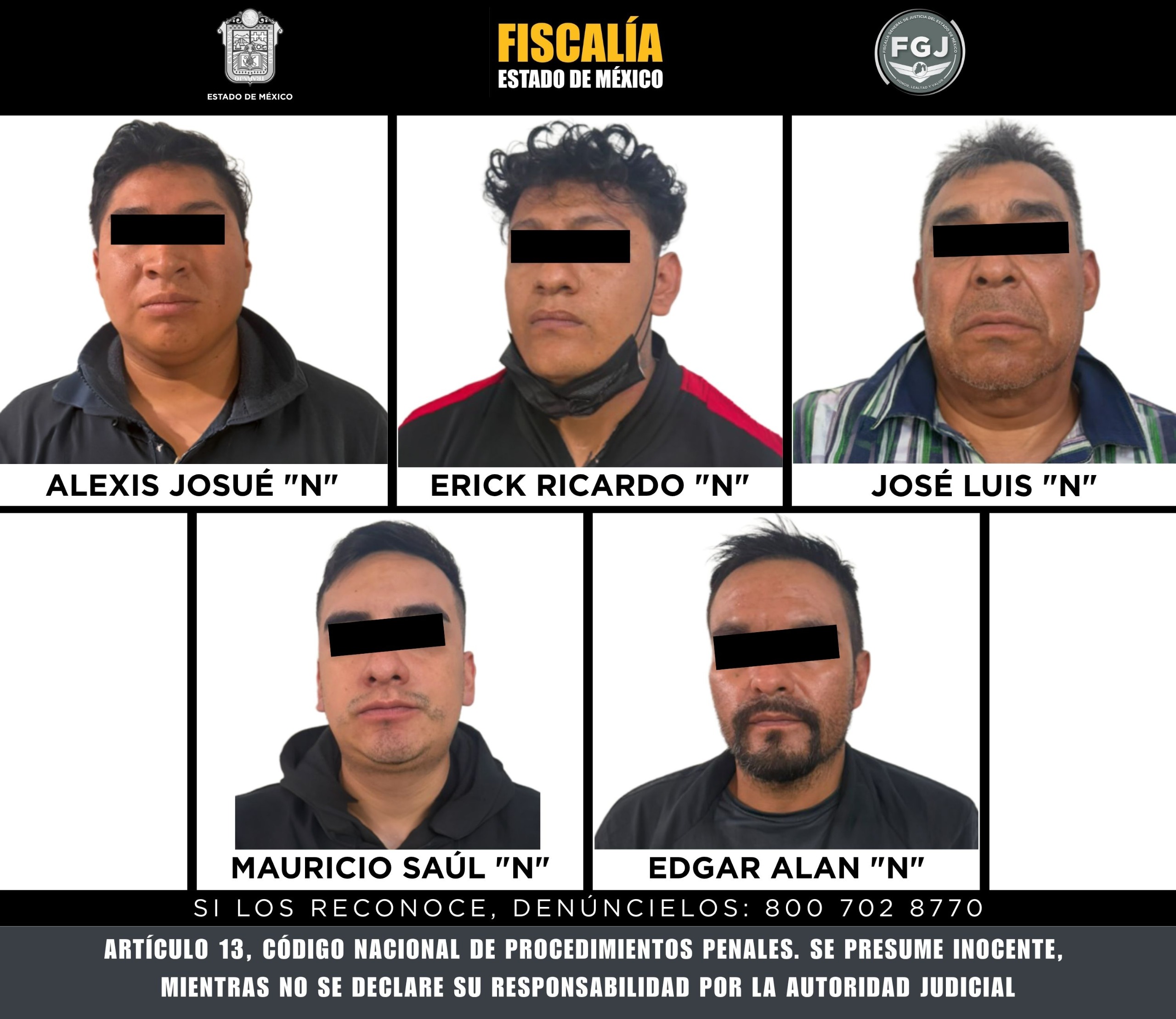 fiscalia-edomex-aprehende-a-cinco-presuntos-responsables-de-secuestro-expres-para-cometer-robos