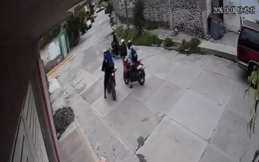 Graban robo a motociclista en Chimalhuacán
