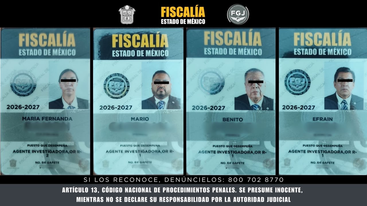 Minimiza la FGJEM detención de 4 de sus agentes, pide llamarlos “servidores públicos”, no “funcionarios”