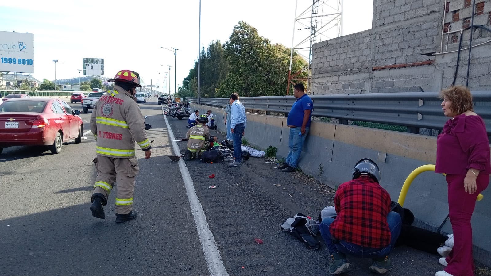choque-de-motocicletas-deja-cinco-lesionados-en-la-mexicopachuca