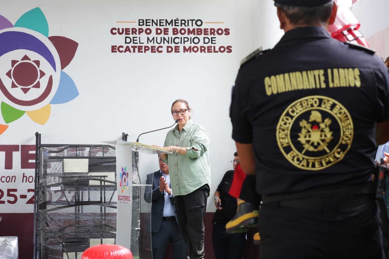 Cumple medio siglo cuerpo de Bomberos de Ecatepec, reconoce la alcaldesa su heroísmo