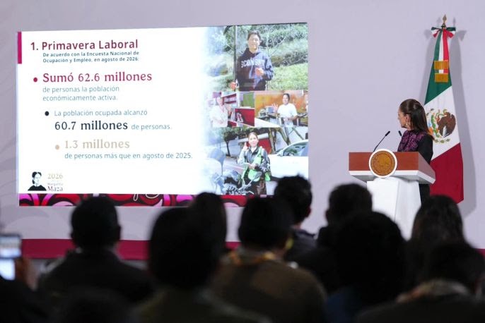 Aumentó la población con empleo y mejoró la calidad de vida de trabajadores: Sheinbaum