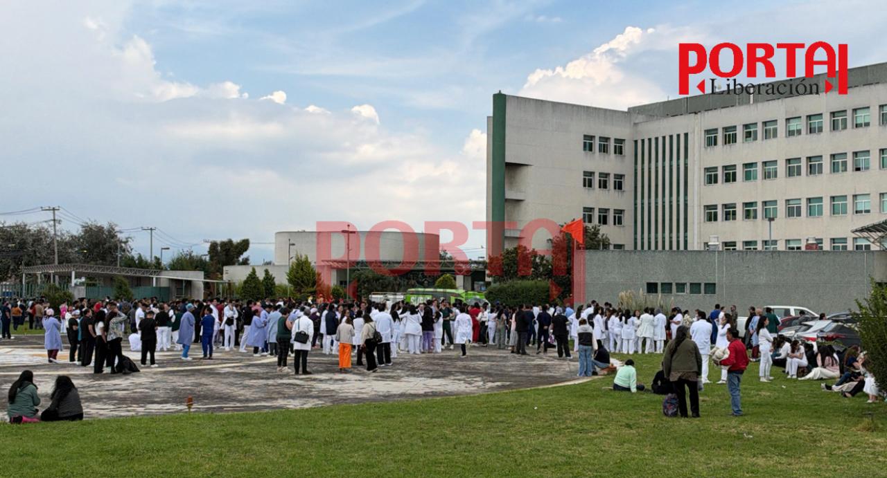 Bajo control  emergencia  en Hospital  ALM de   Toluca por   sobrecarga  de gas en  un tanque  estacionario