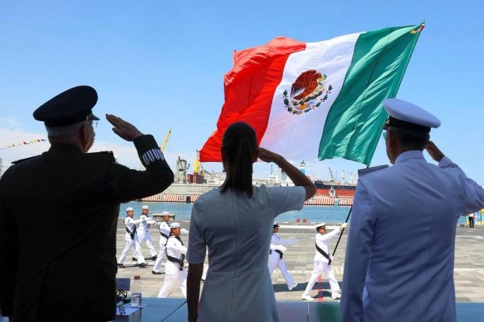 Patriotismo y valor para defender la soberanía y al pueblo, agradece Sheinbaum a la Marina